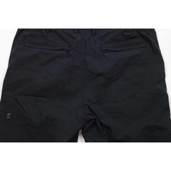 Kit & Ace Mens Size 32 Faded Flat Front Above Knee Tech Chino Shorts Black - Picture 10 of 12